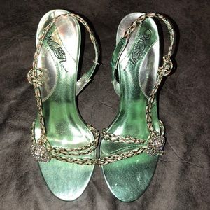Green Heels sz 7.5